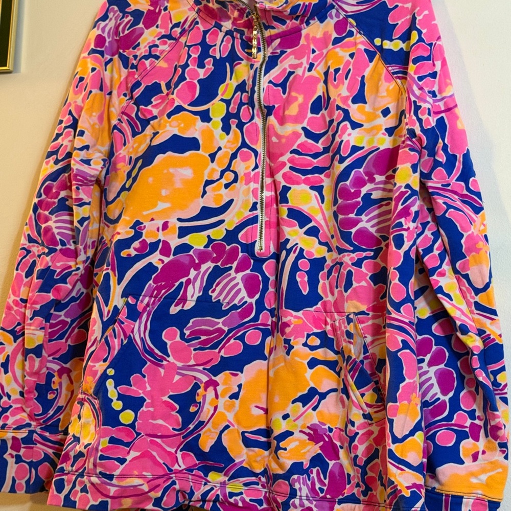 Lilly Pulitzer Pink and Blue Floral Top